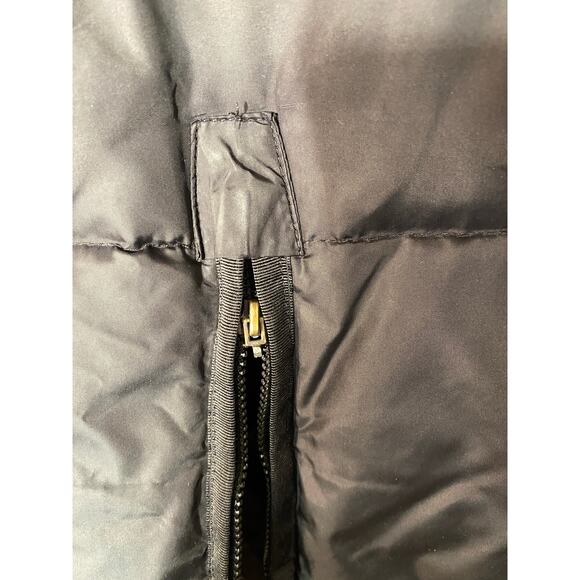 Tommy Hilfiger Black Long Down Blend Quilted Faux Fur Hooded Coat Women Sz S - Picture 12 of 14